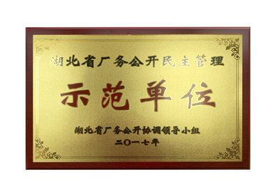 厂务公开示范单位