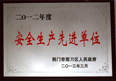 安全生产先进单位